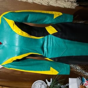 Vintage Michael Hoban leather dress (9/10) meets Michael Kors leather (10)shoes